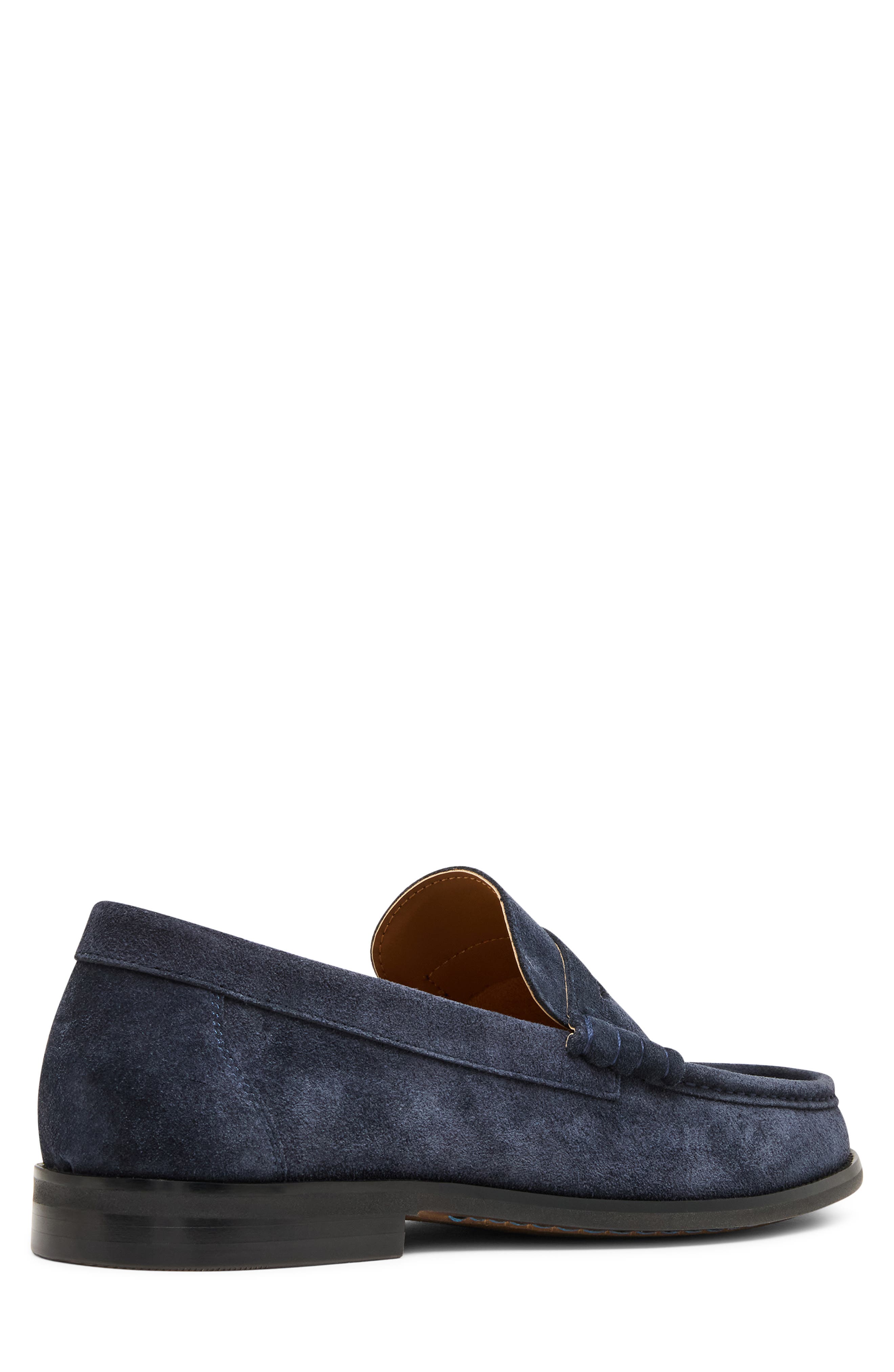 Hettick Penny Loafer, Alternate, color, NAVY SUEDE