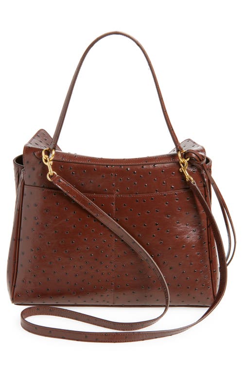 Balenciaga Rodeo Ostrich Embossed Leather Top Handle Bag
