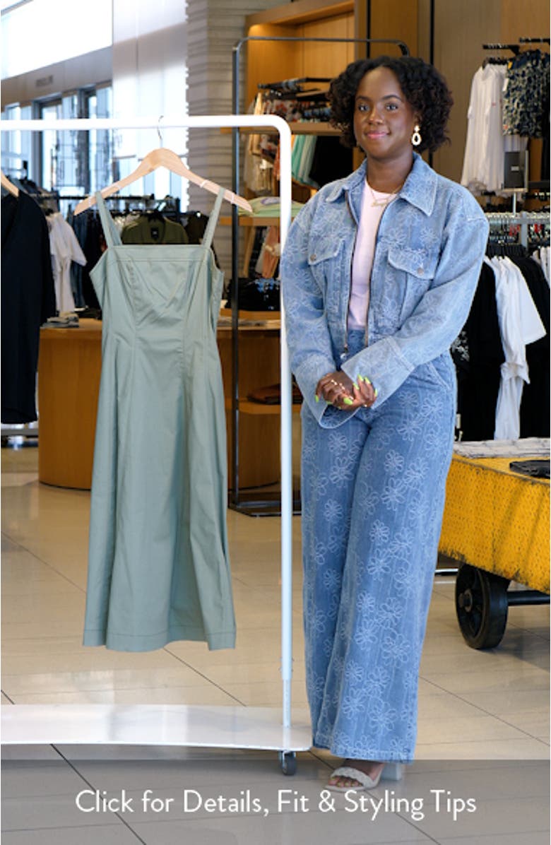 Raleigh Stretch Cotton Midi Dress, sales video thumbnail