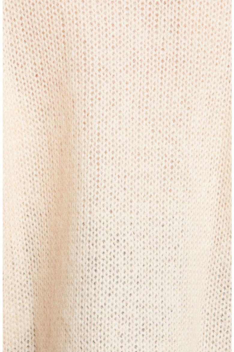 Camellia Print Mohair Blend Sweater, Alternate, color, POUDRE/ MULTICOLOR