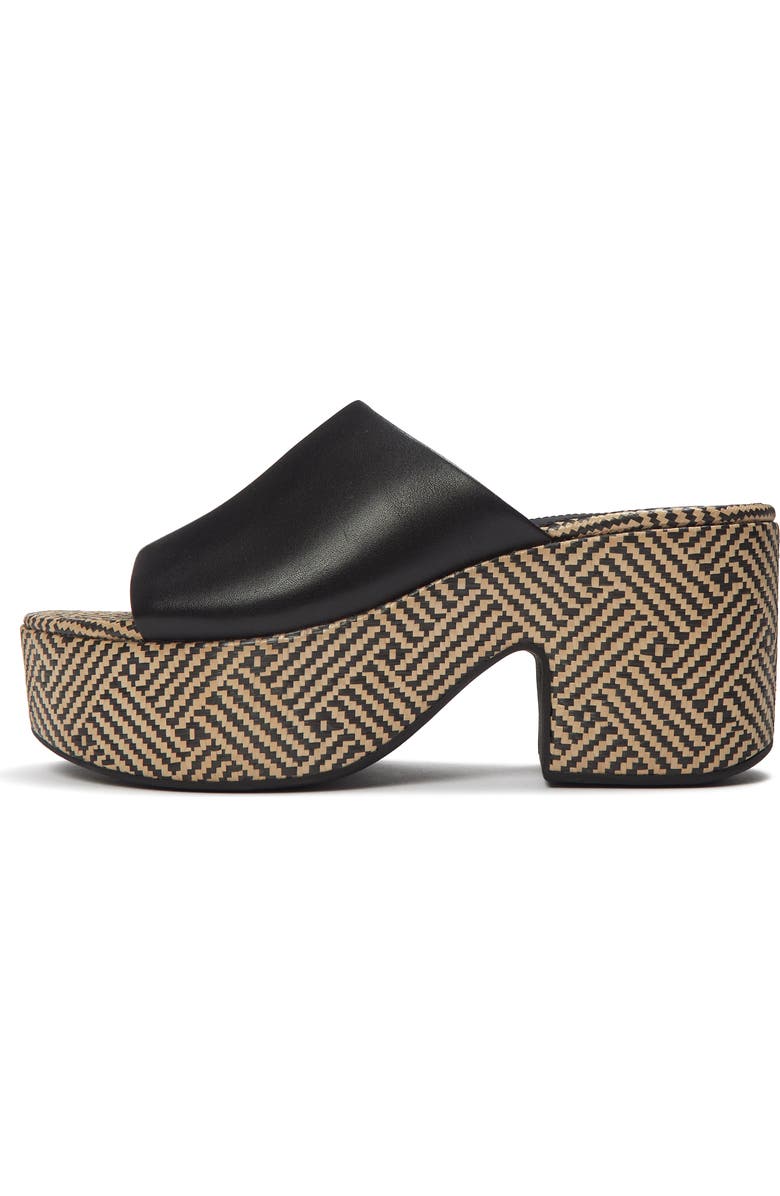 FitFlop Platfforms Graphic-Wea Slides, Alternate, color, Black