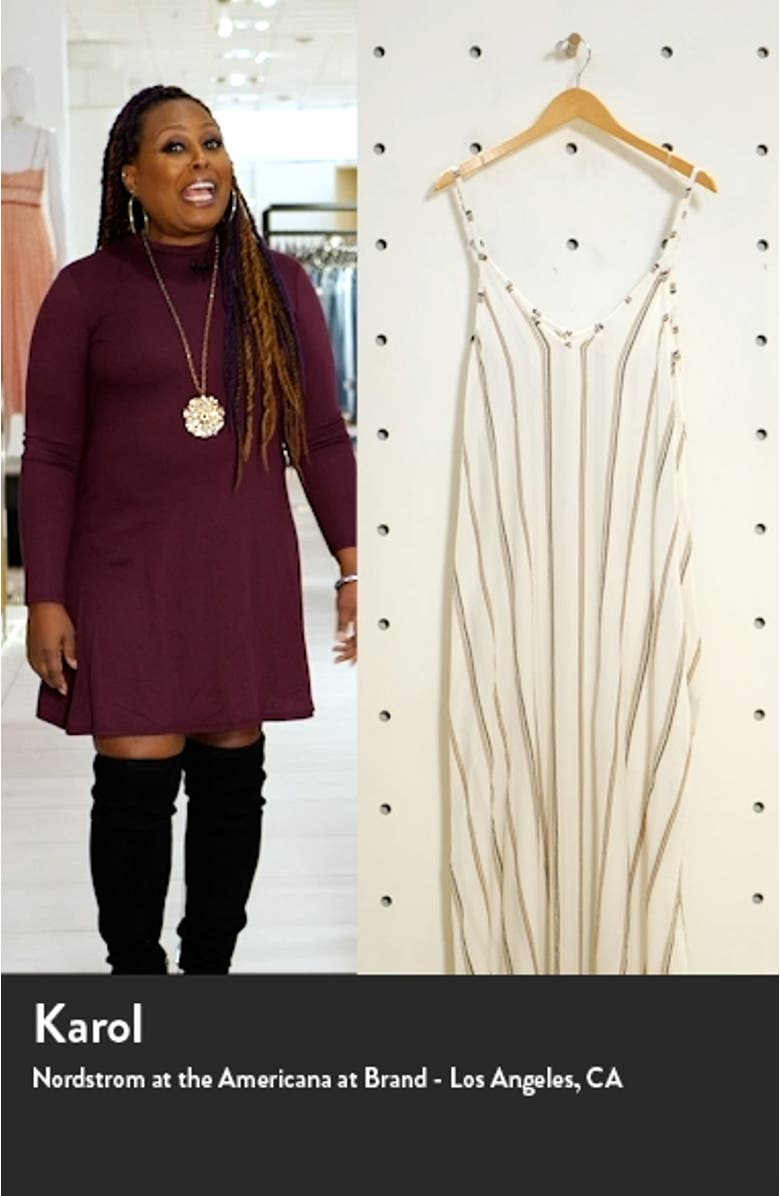 Stripe Cover-Up Maxi Dress, sales video thumbnail