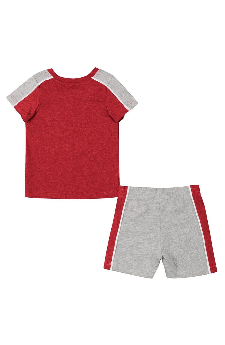 COLOSSEUM Infant Colosseum Crimson/Heather Gray Alabama Crimson Tide Norman T-Shirt & Shorts Set, Alternate, color, Crimson