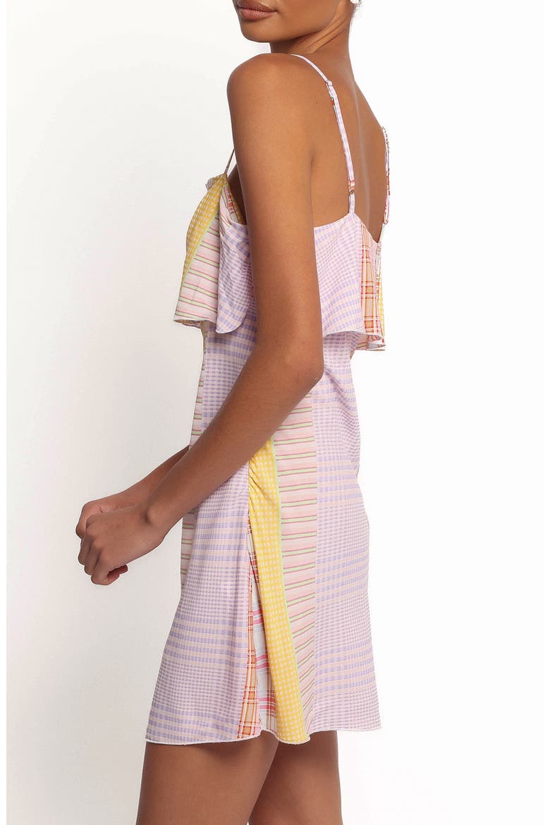 Junia Sleeveless Minidress, Alternate, color, PINK PLAID