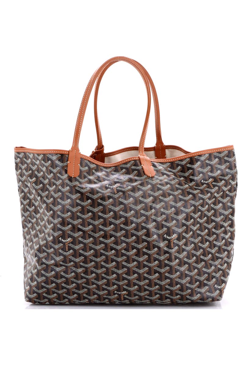Pre-Owned Goyard Saint Louis Tote Coated Canvas PM, Main, color, Brown