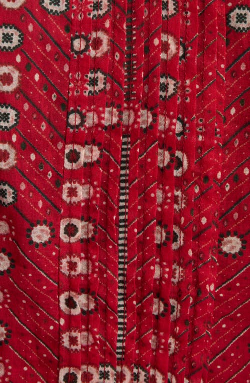 Isabel Marant Étoile Madrana Print Flutter Sleeve Top