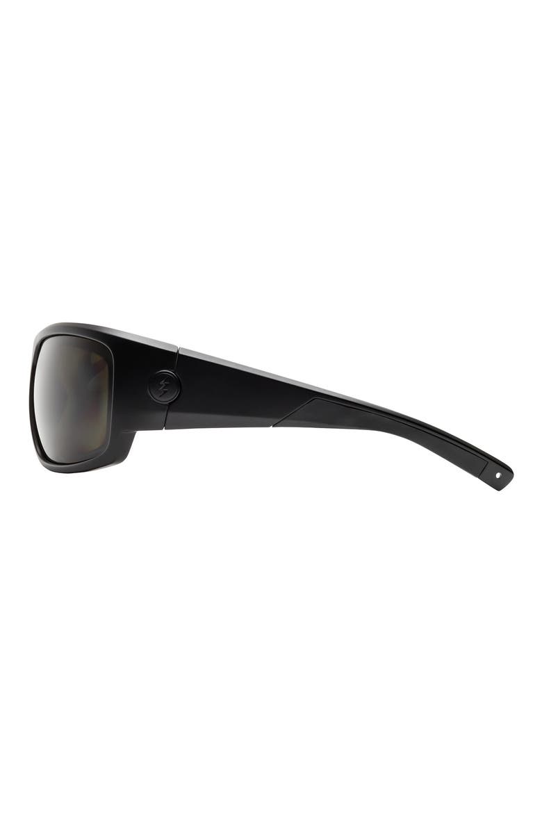 Mahi 44mm Polarized Sport Sunglasses, Alternate, color, MATTE BLACK/ GREY POLAR