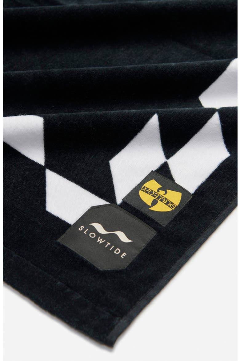 Wu-tang Blocks on Fire Beach Towel, Alternate, color, MULTI