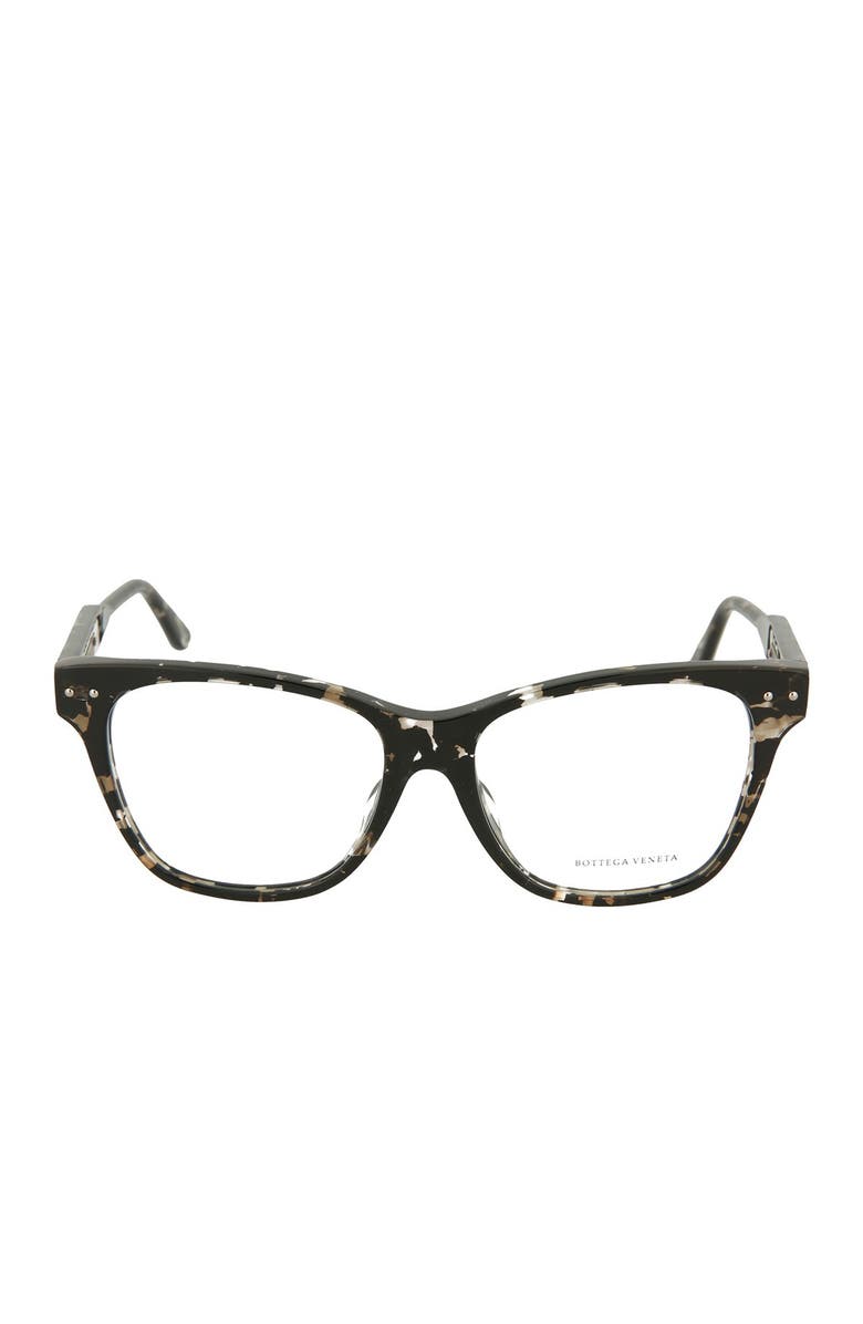 Bottega Veneta 53mm Squared Cat Eye Frames, Alternate, color,