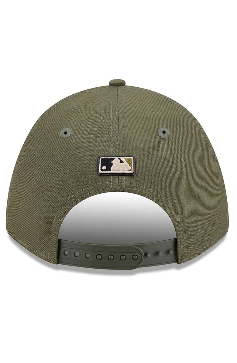 New Era Youth New Era Olive Boston Red Sox 2026 Armed Forces Day 9FORTY M-Crown Adjustable Hat, Alternate, color, Olive