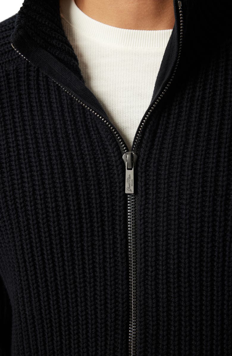 Good Man Brand Organic Cotton & Cashmere Zip Cardigan, Alternate, color, 