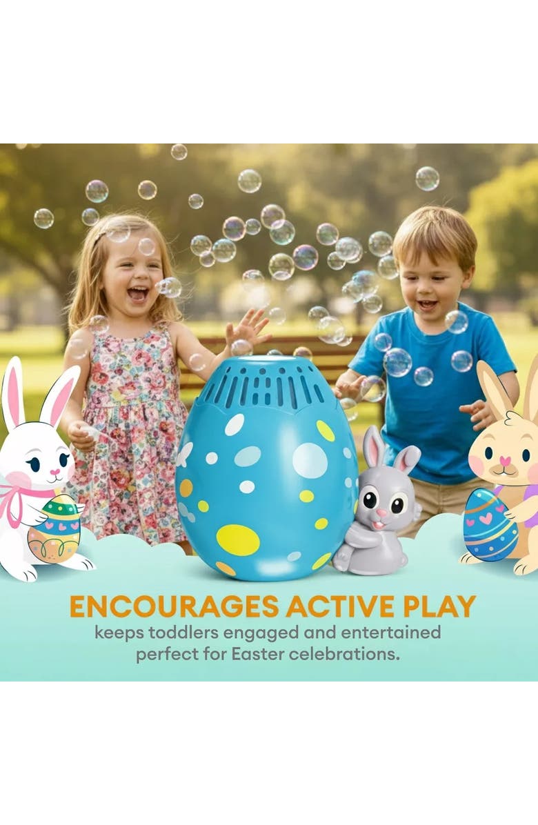 Sperric Easter Pop It Bubble Machine Toy Set, Alternate, color, Blue