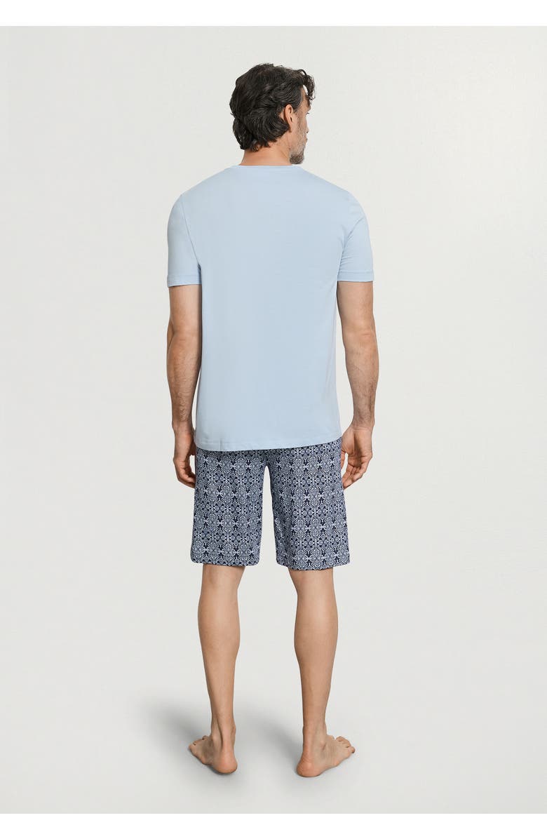 Hanro Night And Day Cotton and TENCEL V-Neck Pajama Set, Alternate, color, Heritage Tiles