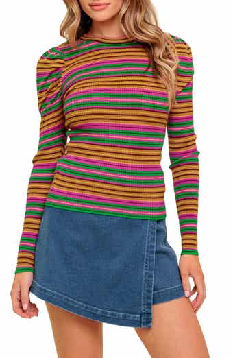 FLYING TOMATO Stripe Sweater
