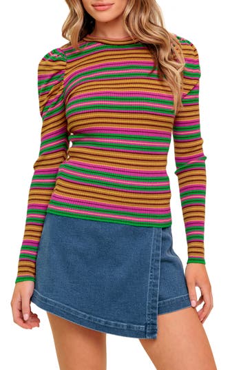 Flying Tomato Stripe Sweater In Multi