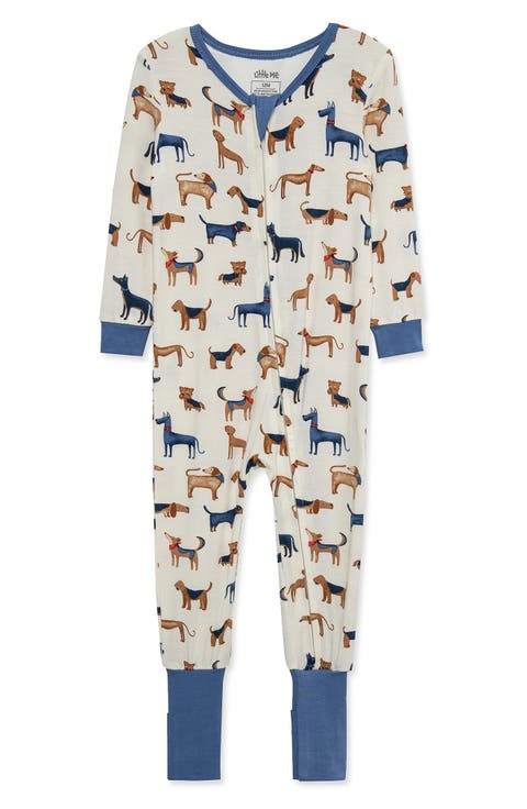 Puppy Fitted One-Piece Pajamas
