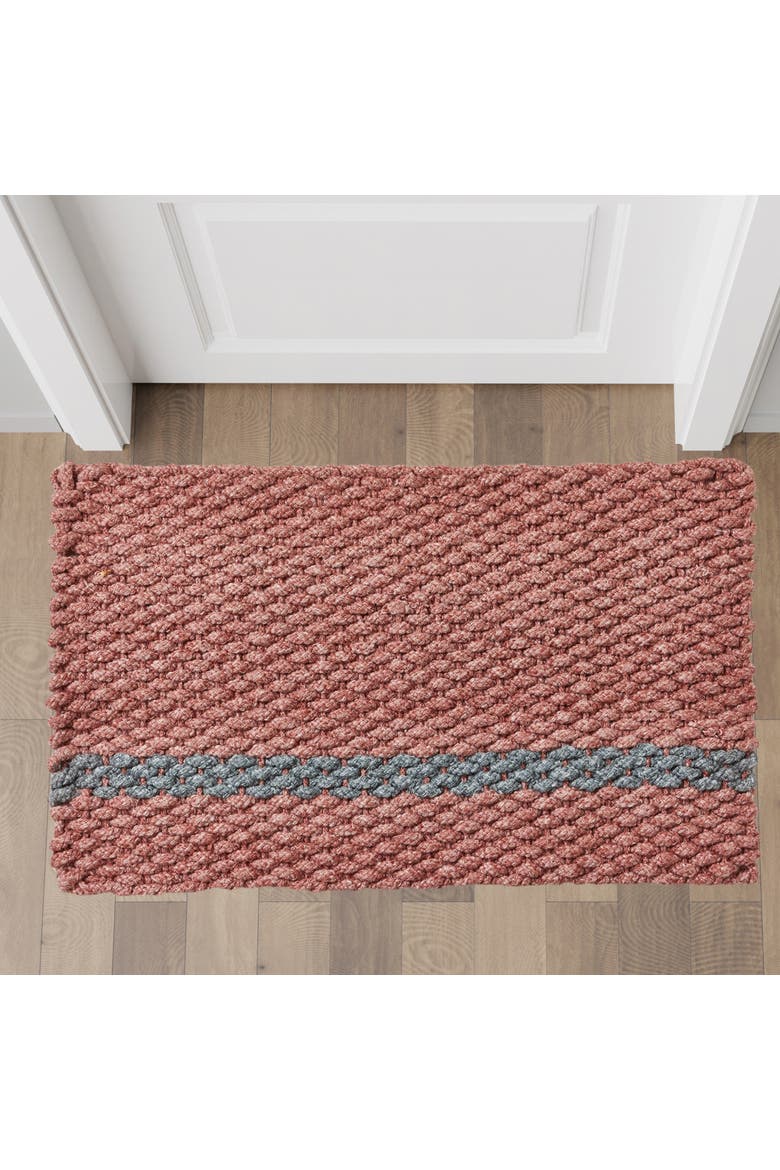 Handwoven Doormat, Alternate, color, Pink