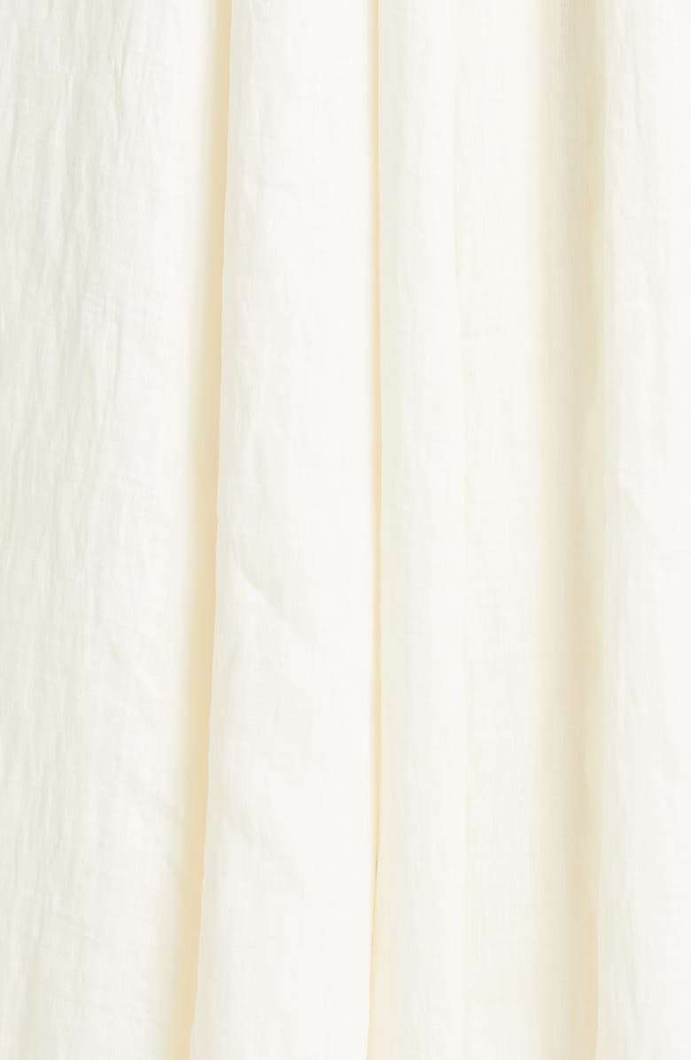 La Ligne Smocked Sleeveless Silk & Linen Maxi Dress, Alternate, color, 