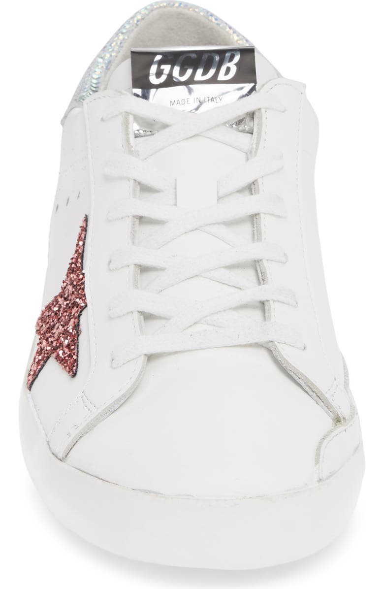 Golden Goose Superstar Glitter Low Top Sneaker, Alternate, color,