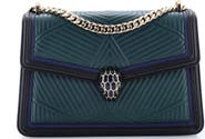Pre-Owned Bvlgari Serpenti Forever Shoulder Bag Quilted Leather Small