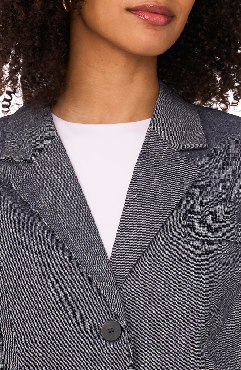 Halogen<sup>®</sup> Two Button Cotton Blazer, Alternate, color, After Midnight