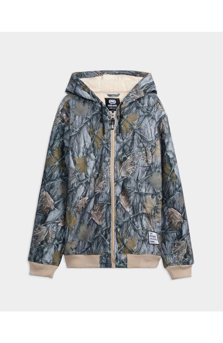 ECKO Backcountry Hooded Bomber Jacket, Main, color, Woodland