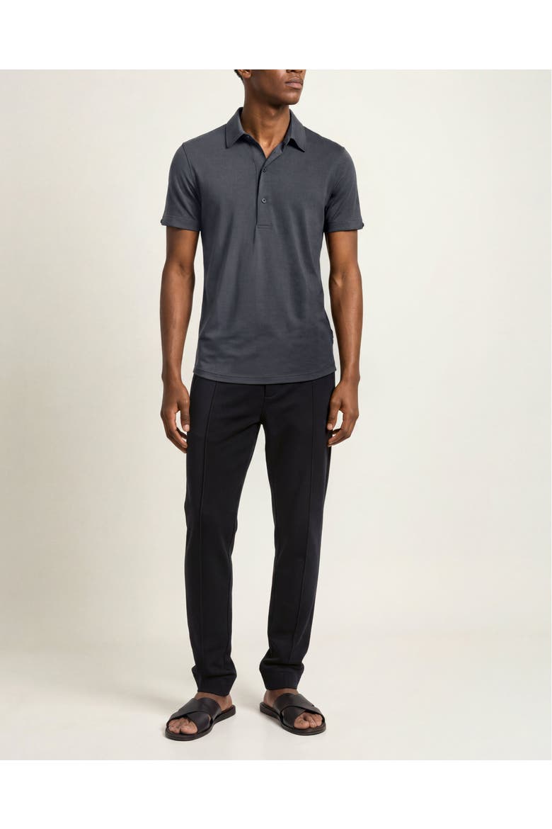 Sebastian Lux Merino Polo Shirt, Main, color, Pietra Grey