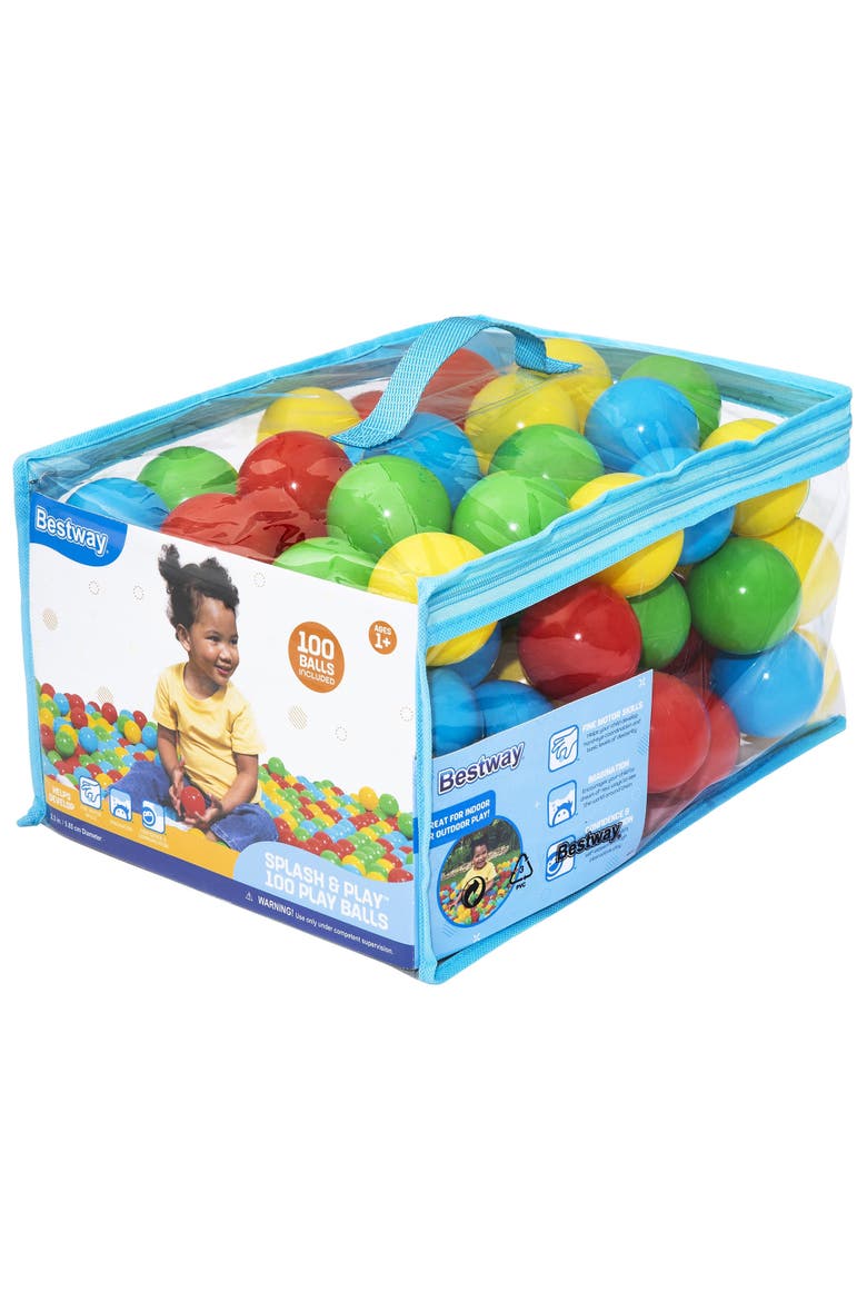 Splash & Play 100 Bright Color Toy Balls, Main, color, Multicolored