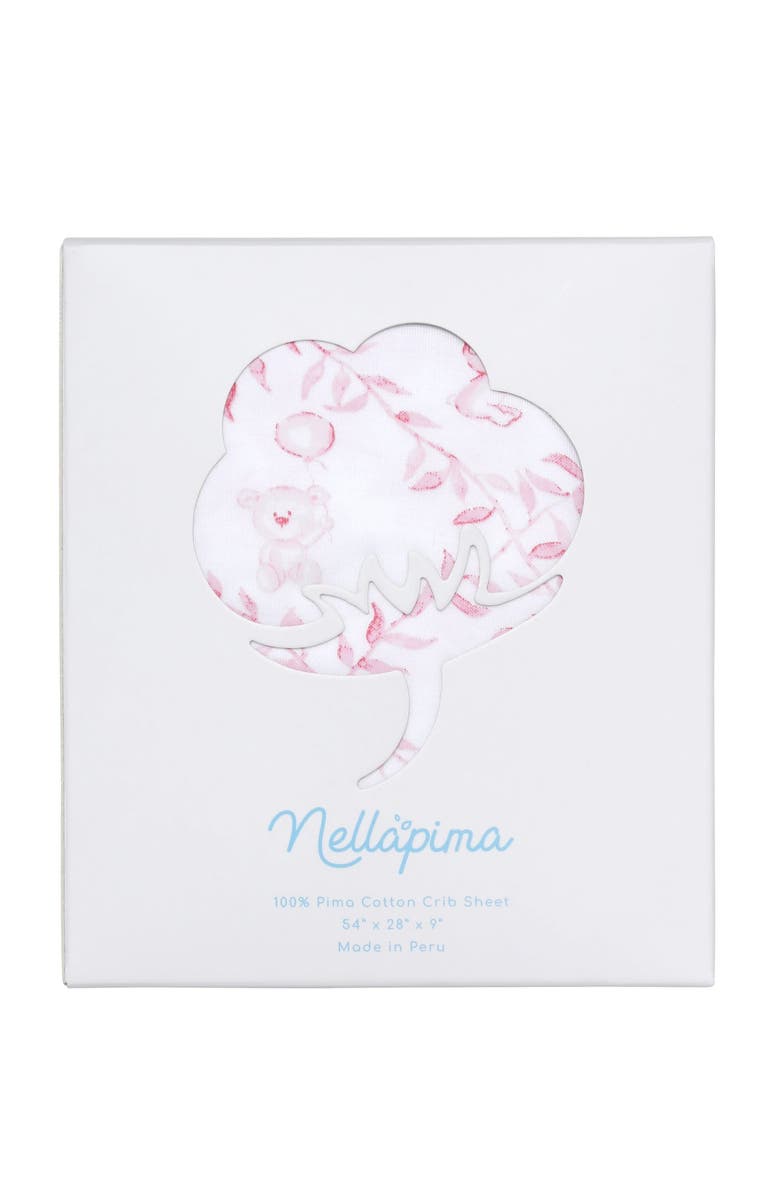 Nellapima Pink Bears Trellace Crib Sheets - Baby, Alternate, color, Pink