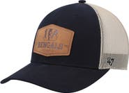 '47 Men's '47 Black/Natural Cincinnati Bengals Rawhide Trucker Adjustable Hat