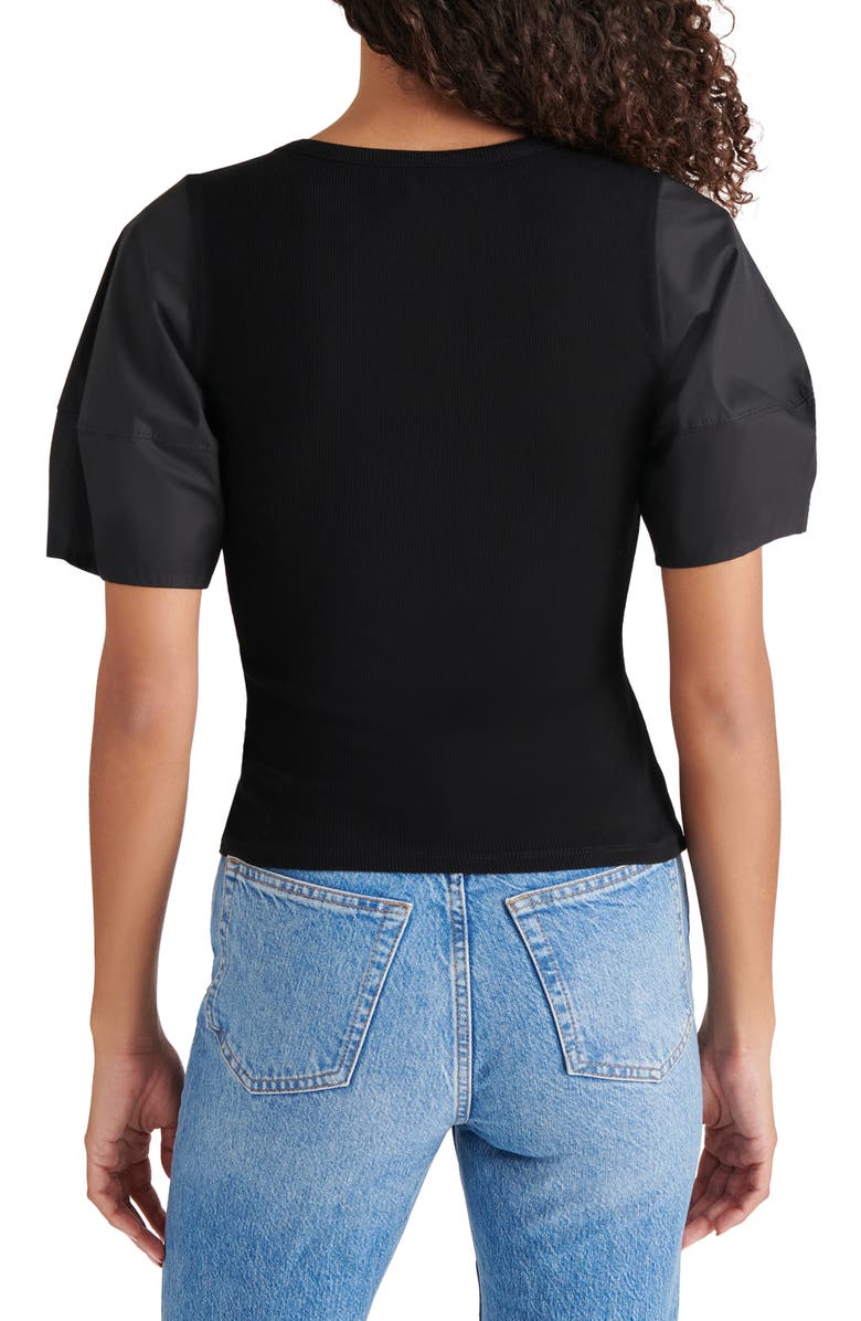 Steve Madden Valetta Mixed Media Top, Alternate, color, 