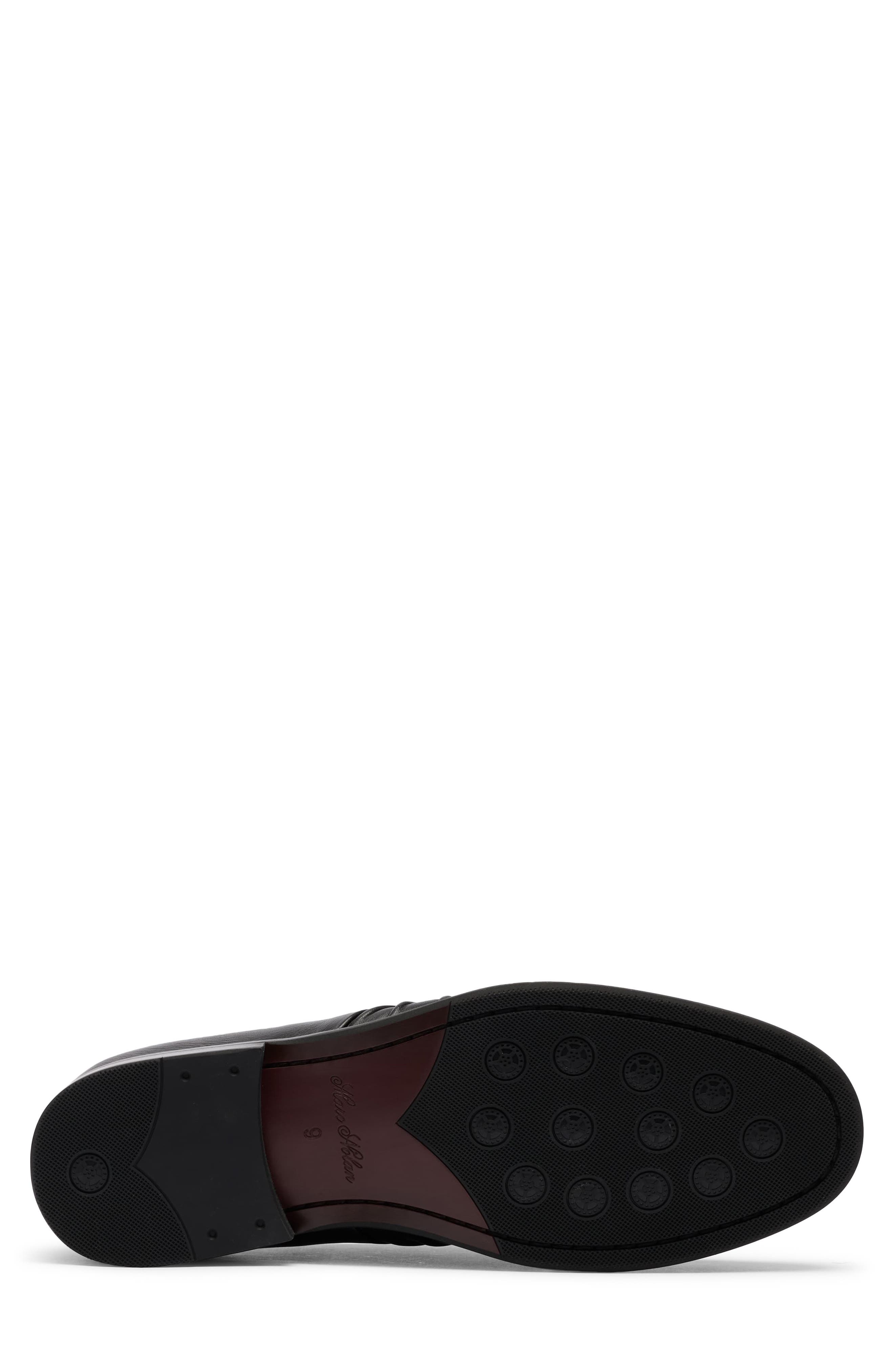 Forde Leather Loafer, Alternate, color, BLACK