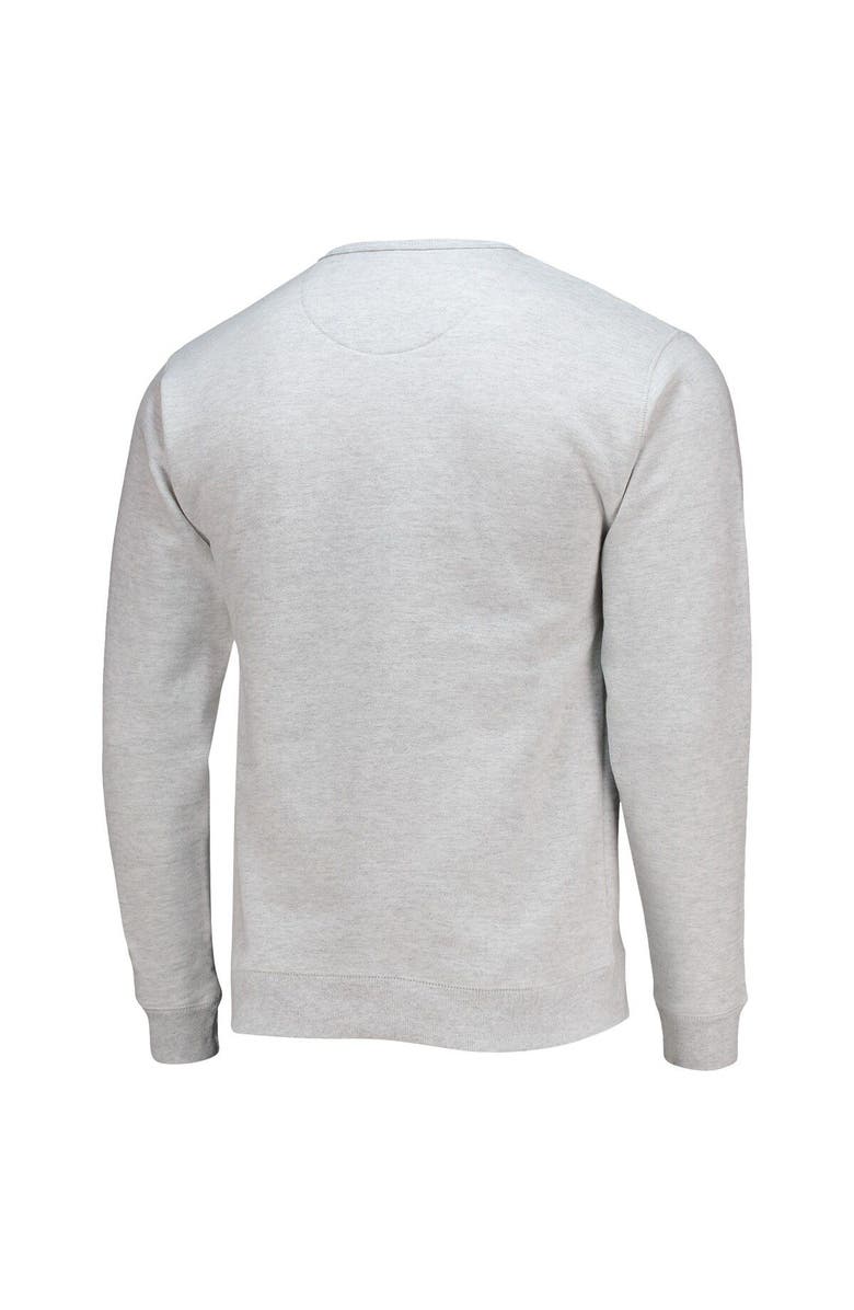 LEAGUE COLLEGIATE WEAR Men's League Collegiate Wear Heathered Gray Clemson Tigers Upperclassman Pocket Pullover Sweatshirt, Alternate, color, 