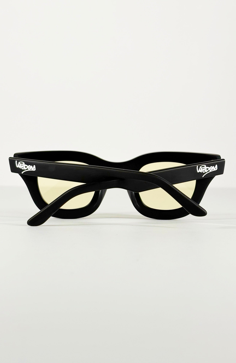 Wisdom Fashion House Matte Frame 3 Eyewear, Alternate, color, Black