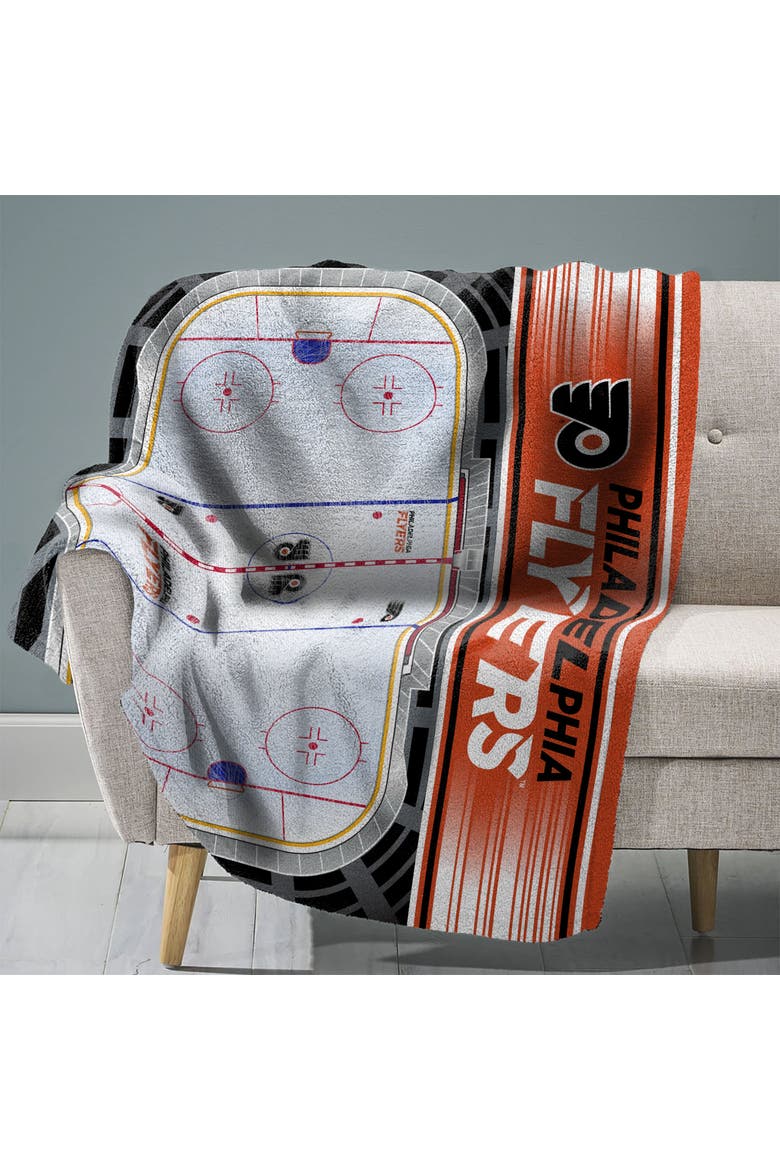 Philadelphia Flyers Home Ice 60" x 80" Raschel Throw Blanket, Main, color, None