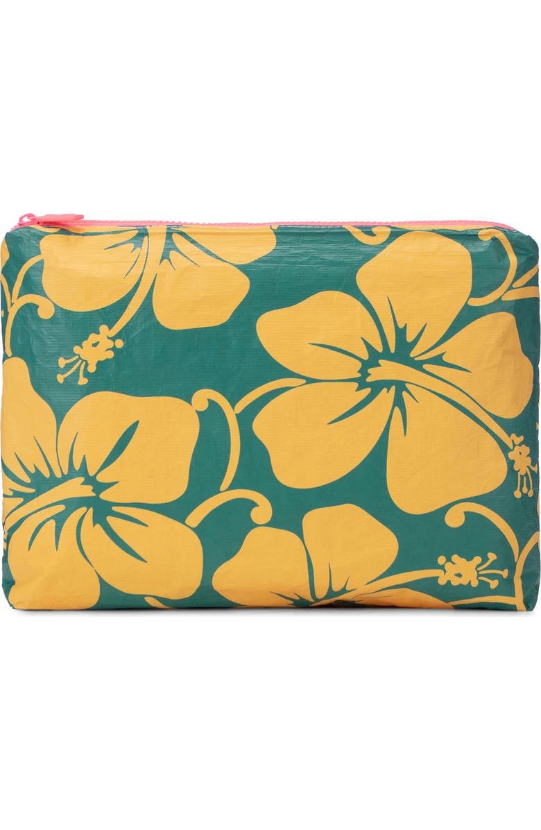 Aloha Collection Medium Water Resistant Tyvek<sup>®</sup> Zip Pouch, Main, color,