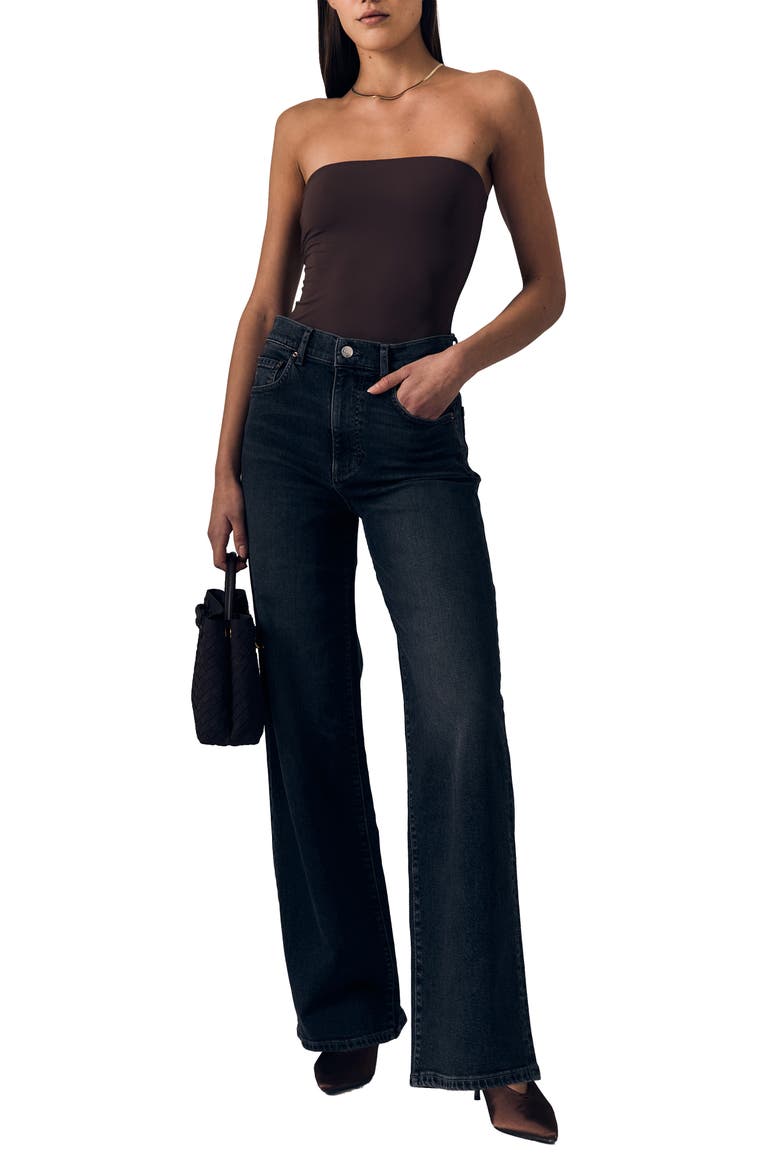 Column High Waist Wide Leg Jeans, Alternate, color, FADE TO BLACK
