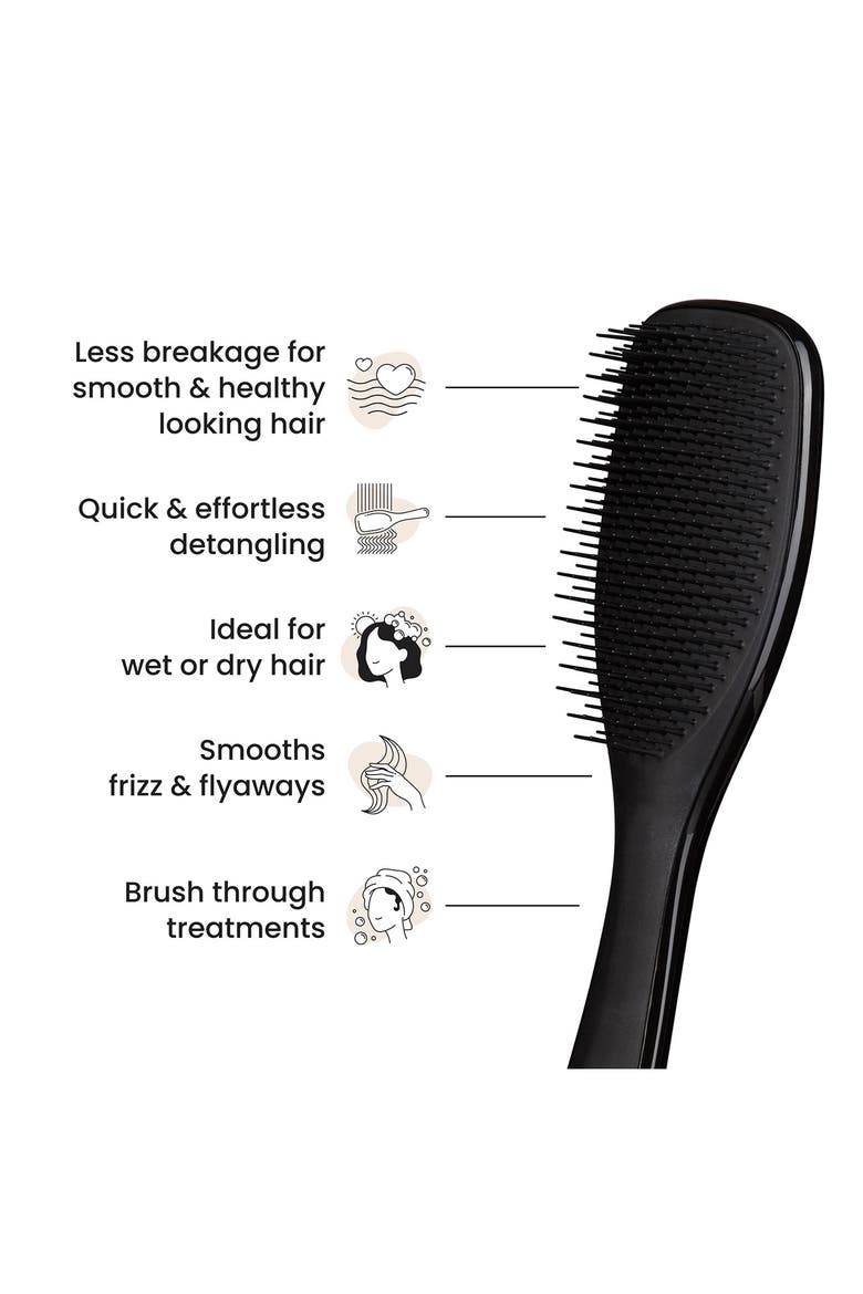 Ultimate Detangler Hairbrush - Straight to Wavy, Alternate, color, BLACK