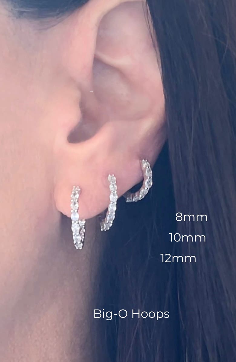 Seed2Stone The Big-O Hoops, Alternate, color, White Gold