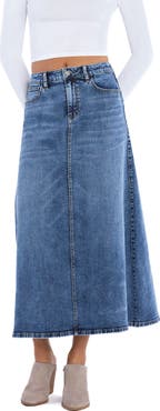 Wash Lab Denim Remi Denim Maxi Skirt