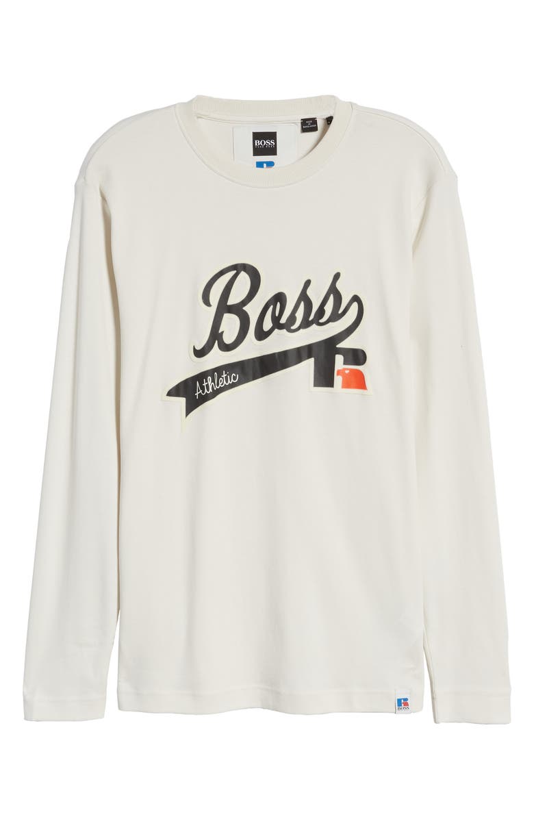 BOSS HUGO BOSS x Russell Athletic Ra Long Sleeve Logo Graphic Tee, Alternate, color, 