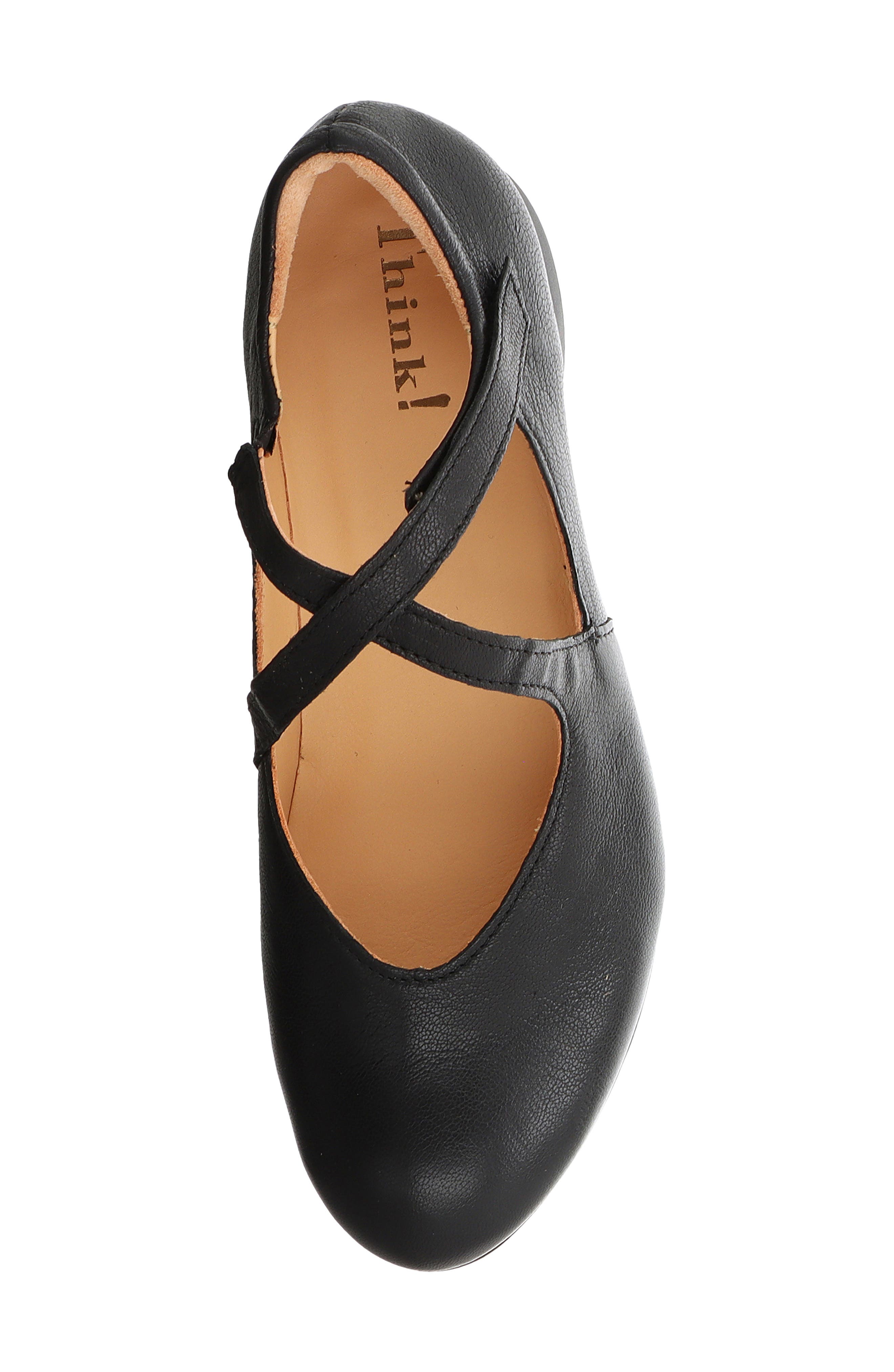 Think! Guad Cross Strap Flat, Alternate, color, Black