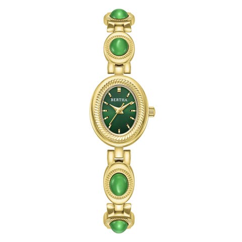 Rosalie Jade Stone Bracelet Watch