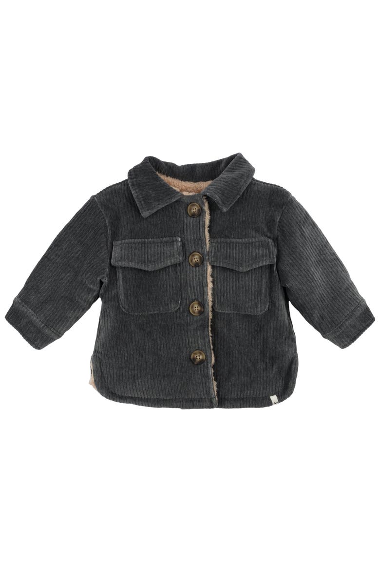 oh baby! Corduroy with Snowdrift Shacket, Main, color, Charcoal