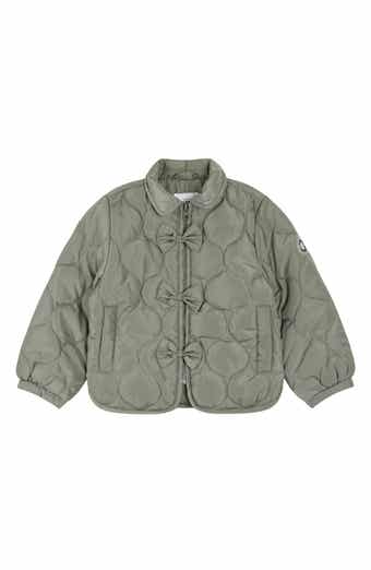 Kids' Bow Quilted Jacket