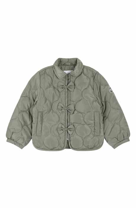 Kids' Bow Quilted Jacket