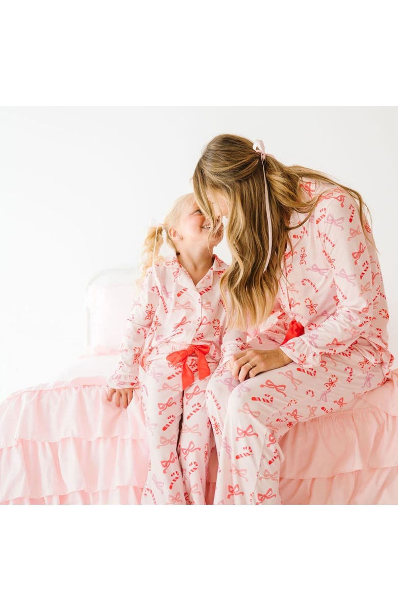 Sweet Wink Peppermint Party Christmas Lounge Set, Alternate, color, Soft Pink