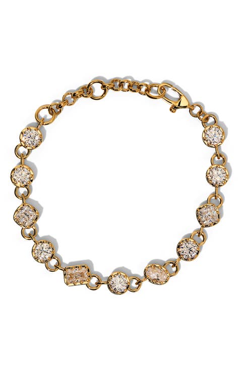 Celine Cubic Zirconia Line Bracelet