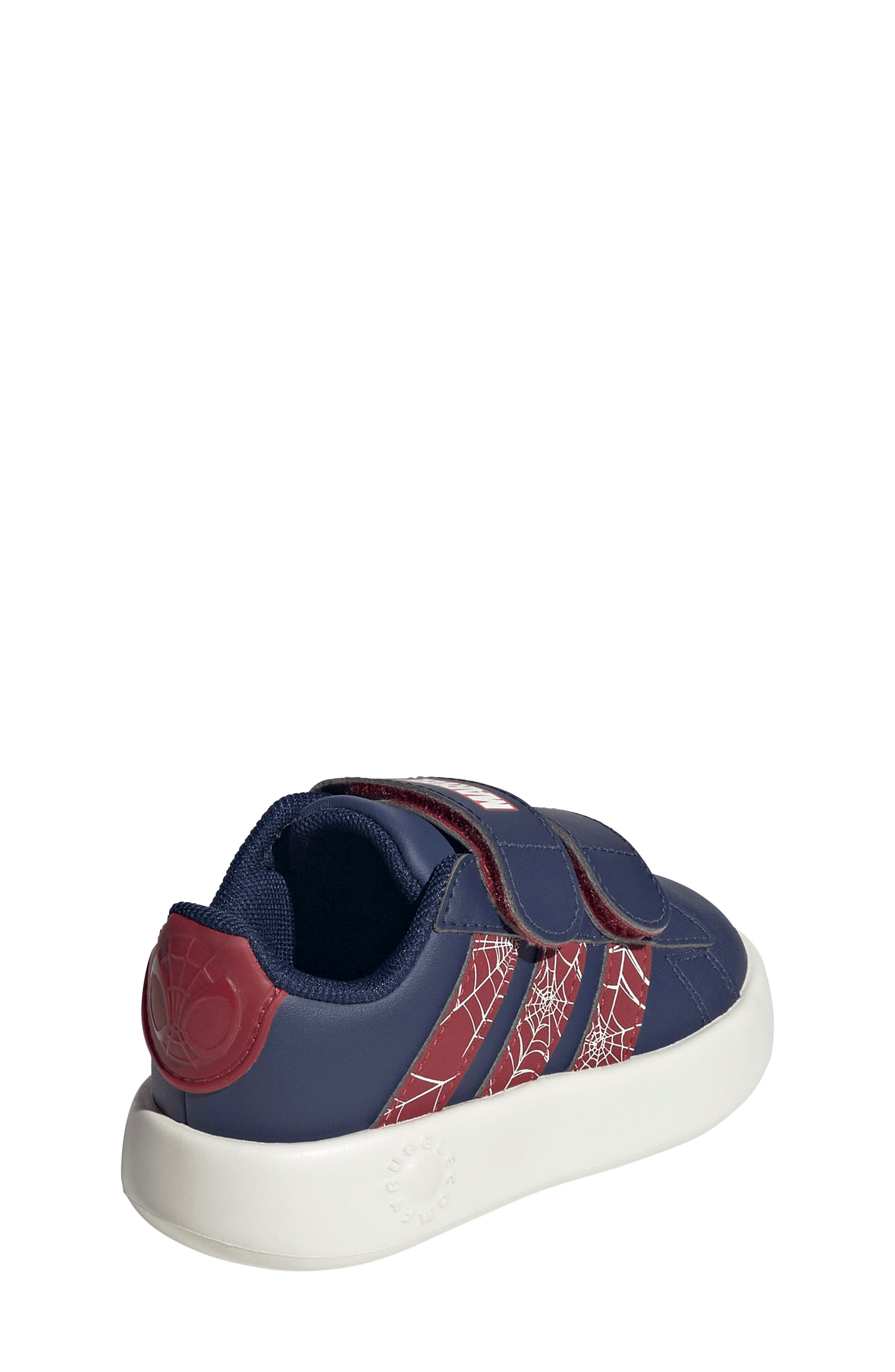 adidas Kids' Grand Court Sneaker, Alternate, color, Dark Blue/ Maroon/ Off White