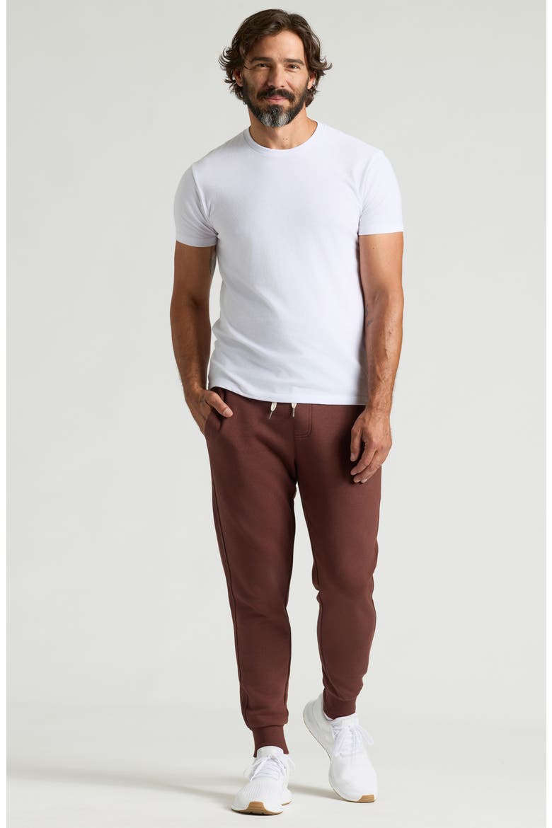 Fleece Joggers, Alternate, color, CAROB